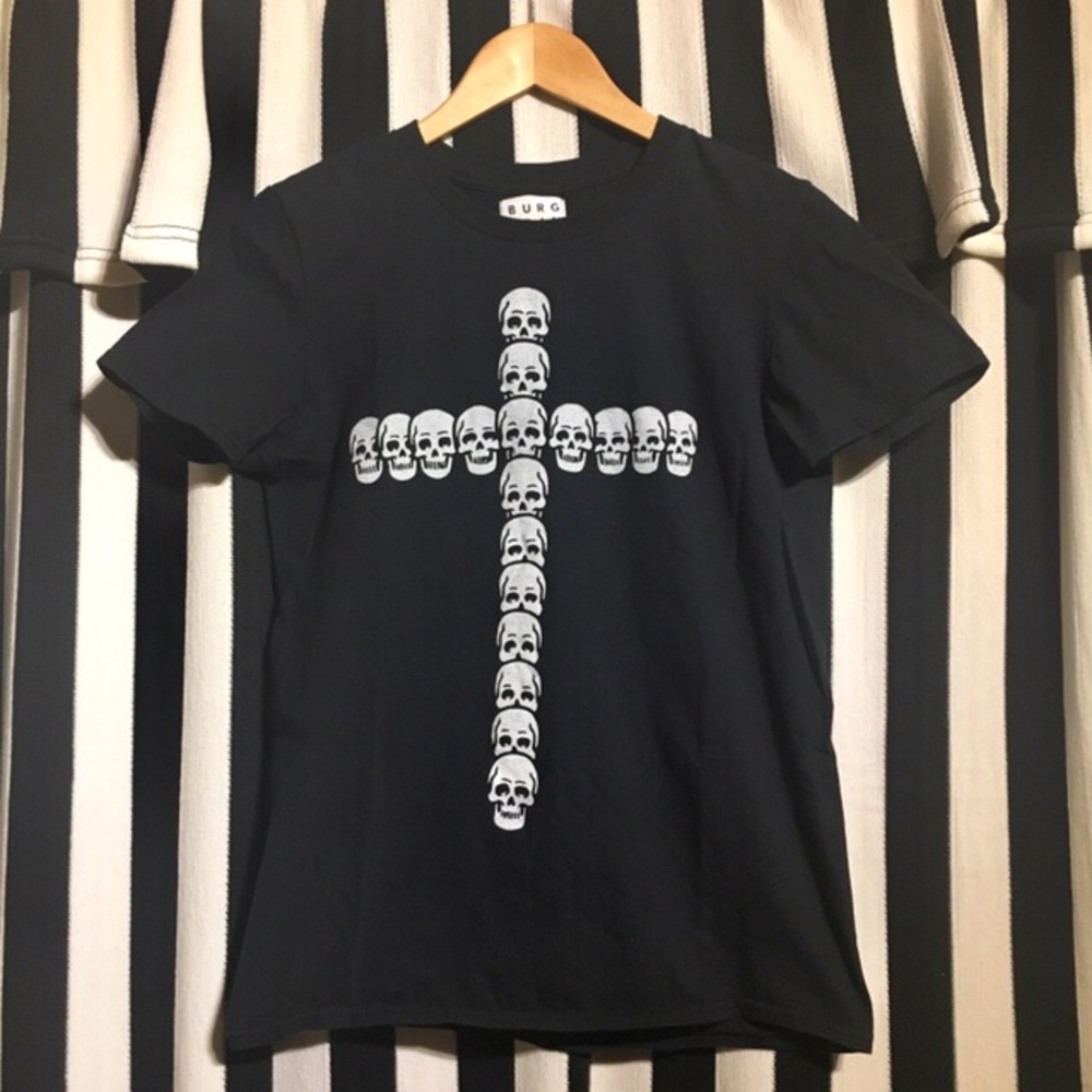 Skulls Cross Punk Rock T-Shirt